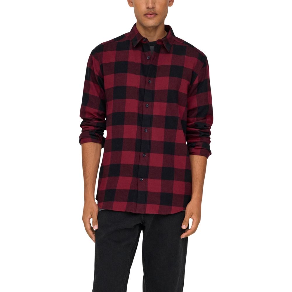 Only & Sons Mehrfarbiges Hemd aus Baumwolle mit Muster