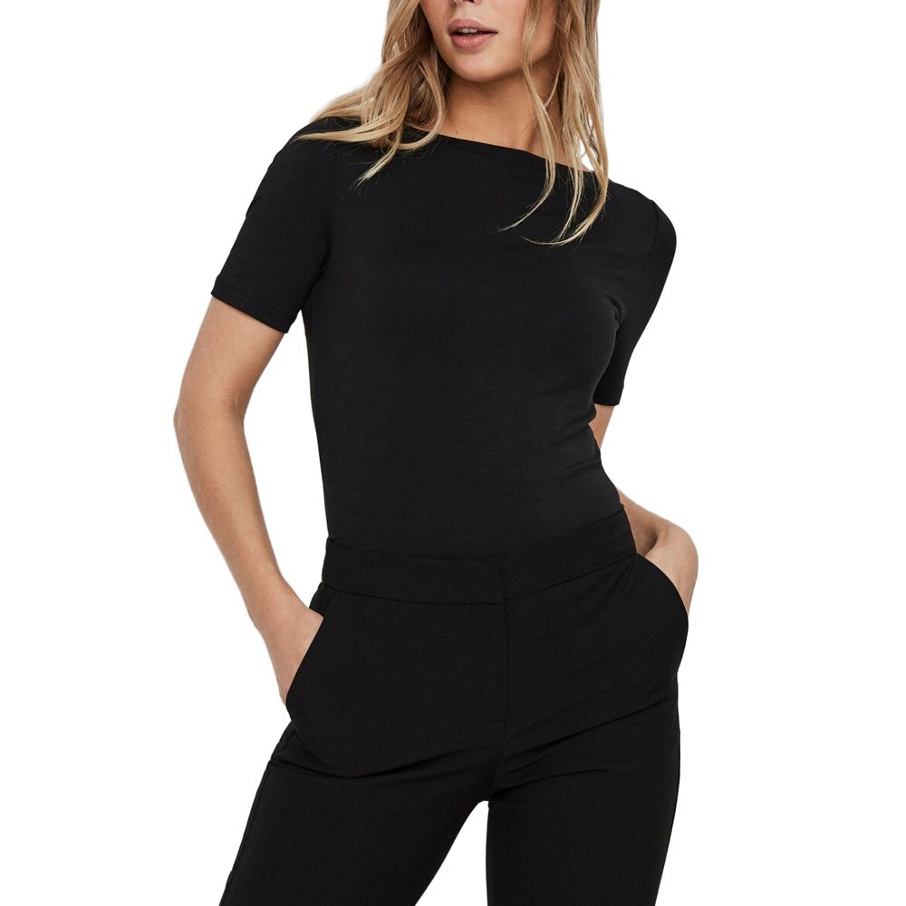 Vero Moda Schwarzes T-Shirt aus Viskose