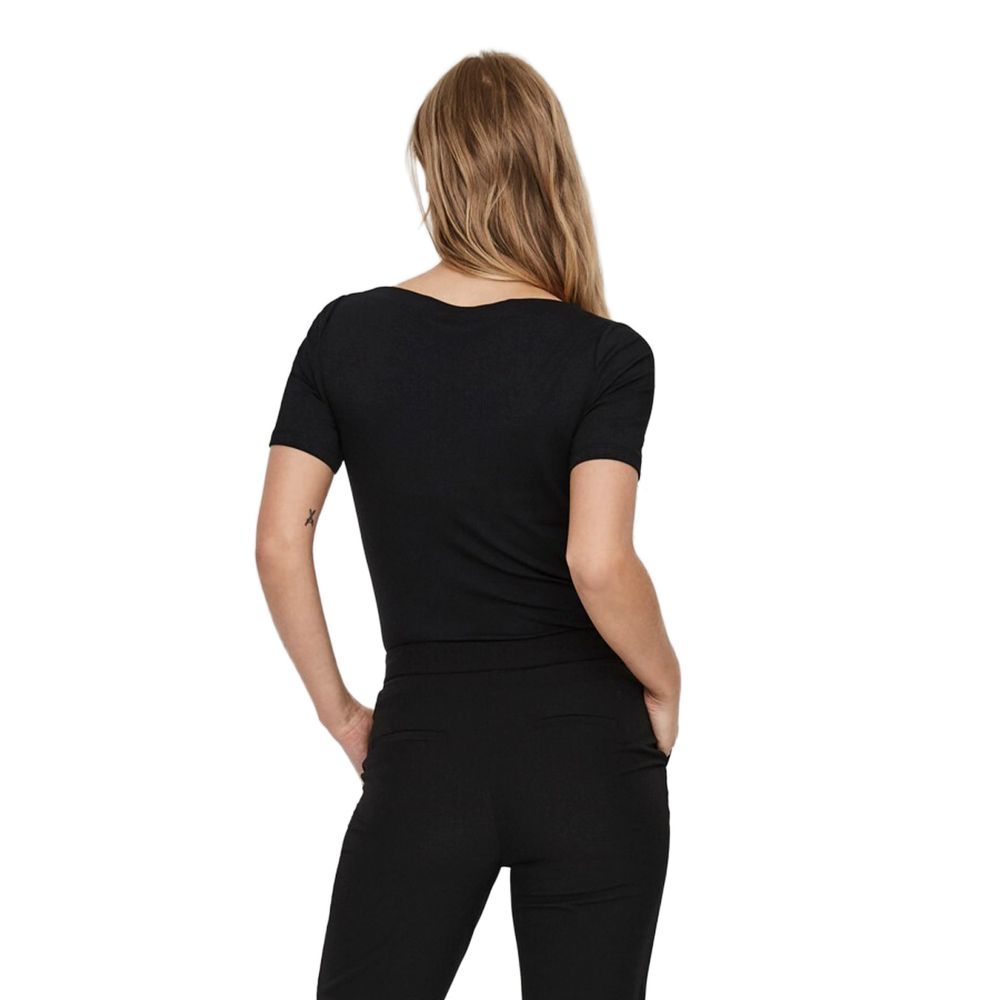 Vero Moda Schwarzes T-Shirt aus Viskose