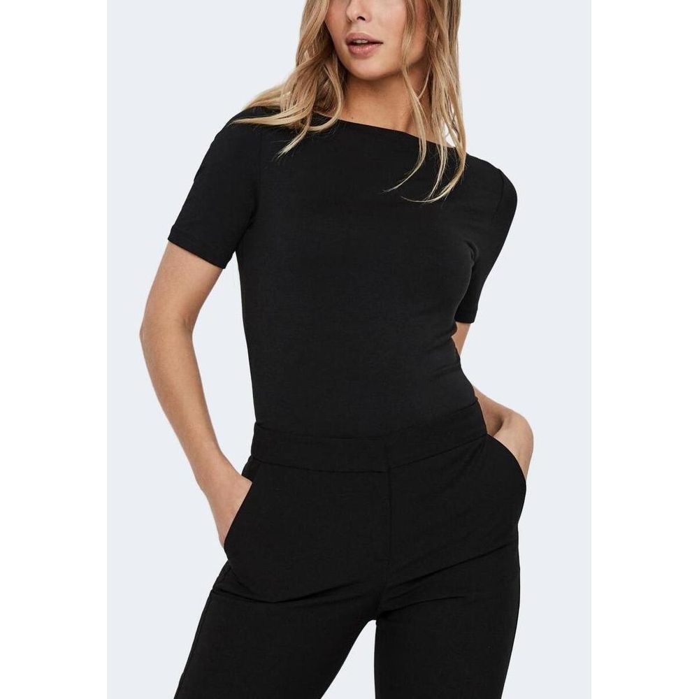 Vero Moda Schwarzes T-Shirt aus Viskose