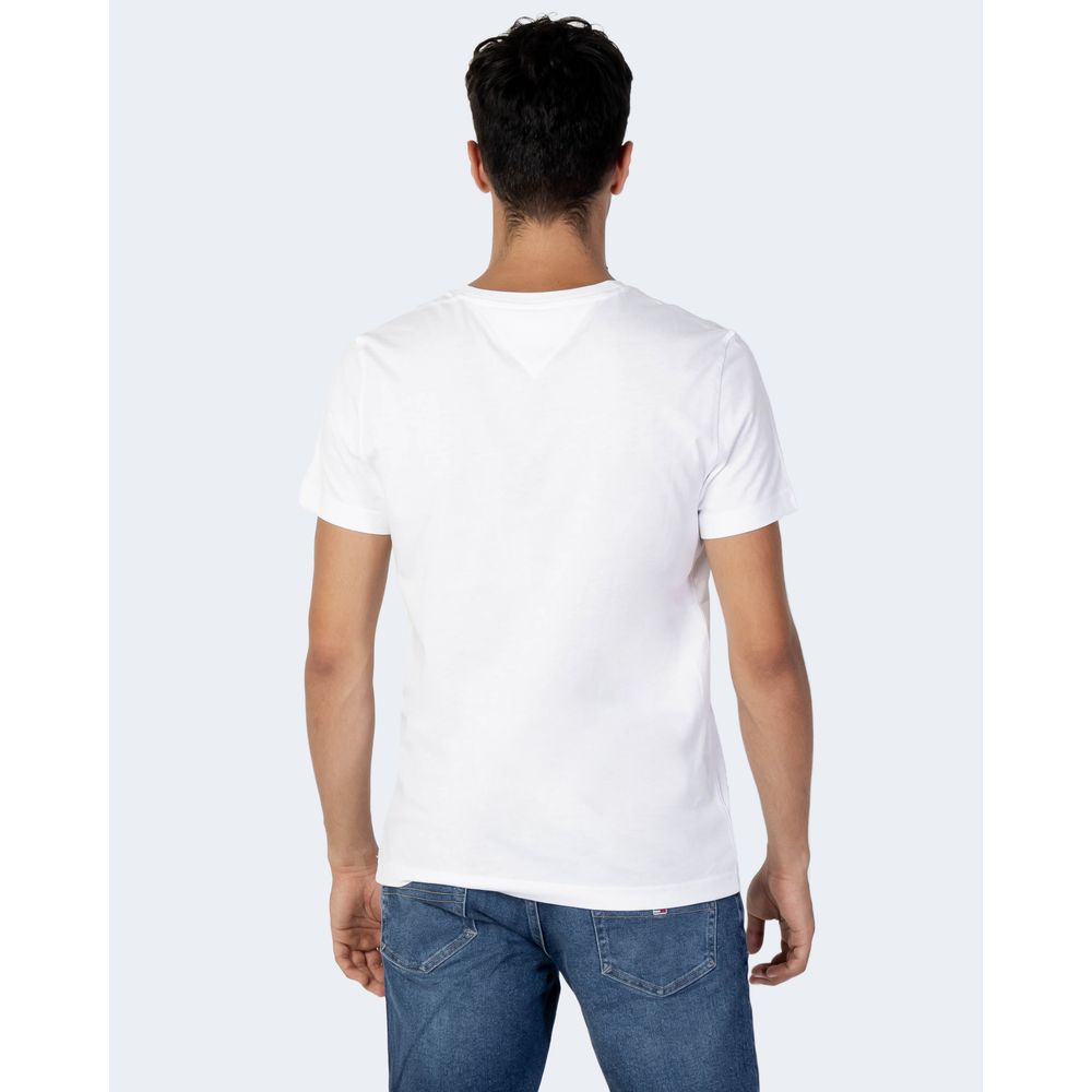 Tommy Hilfiger Jeans Weißes Baumwoll-T-Shirt