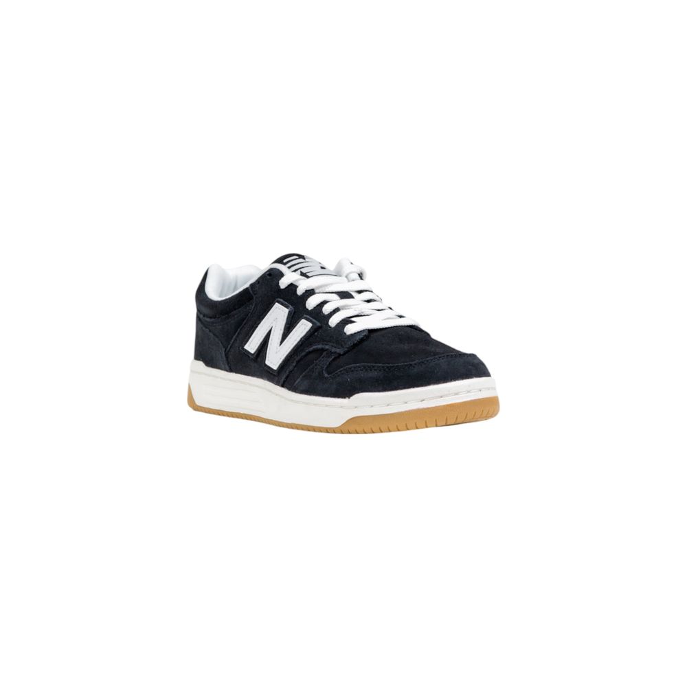 New Balance Schwarze und weiße Leder-Sneaker im Athletic-Stil