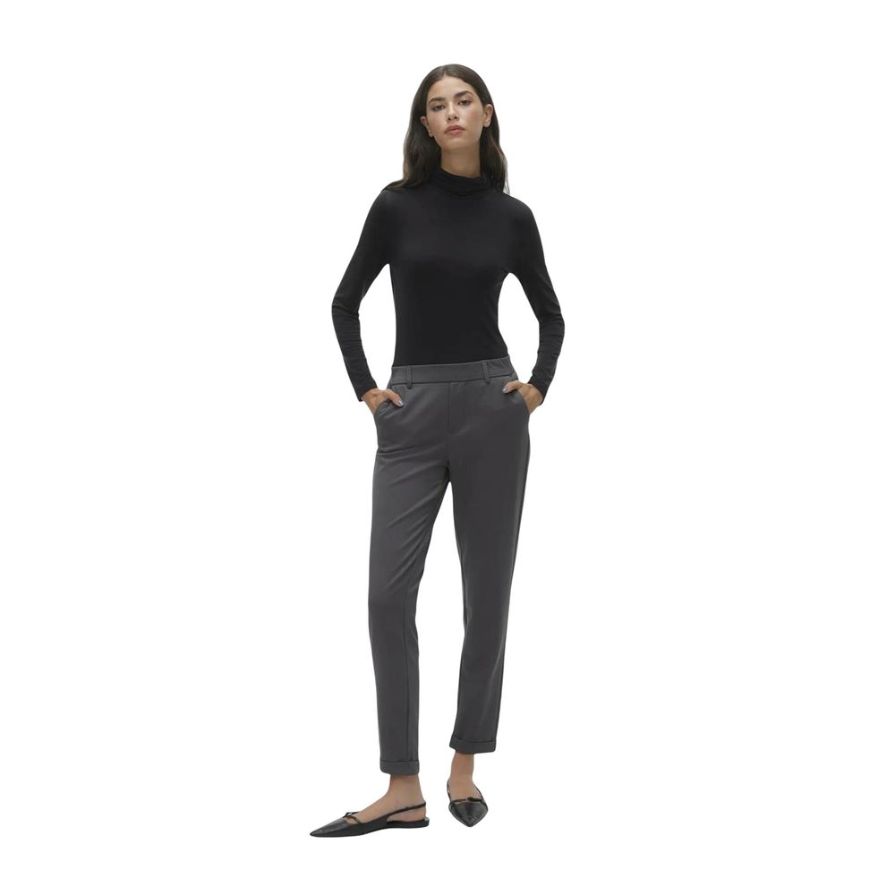 Vero Moda Graue Freizeithose aus Polyester