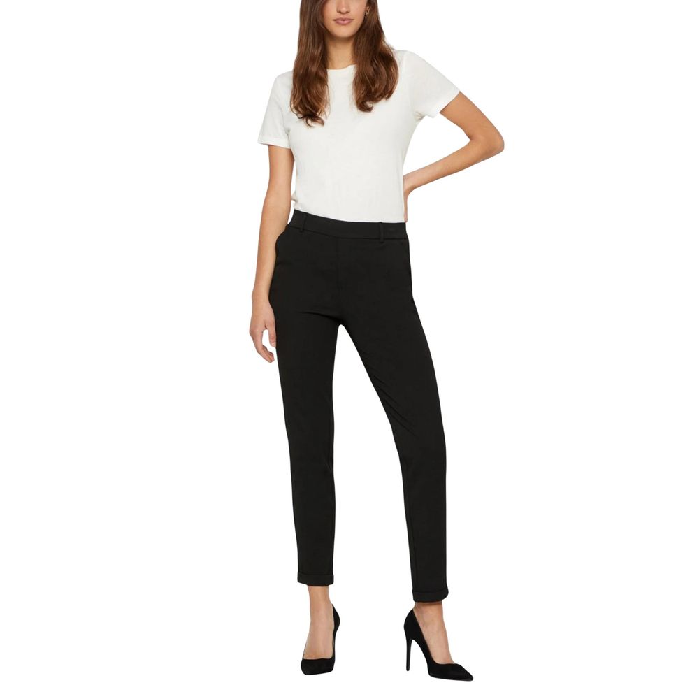 Vero Moda Schwarze Freizeithose aus Polyester