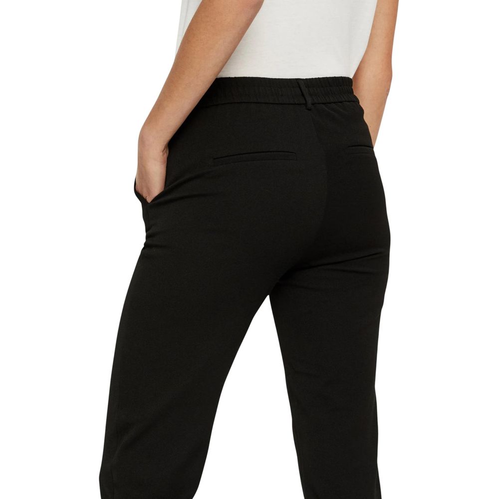 Vero Moda Schwarze Freizeithose aus Polyester