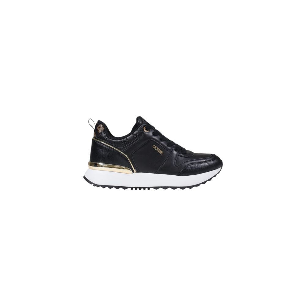Guess Schwarze Low-Top-Sneaker aus Polyethylen