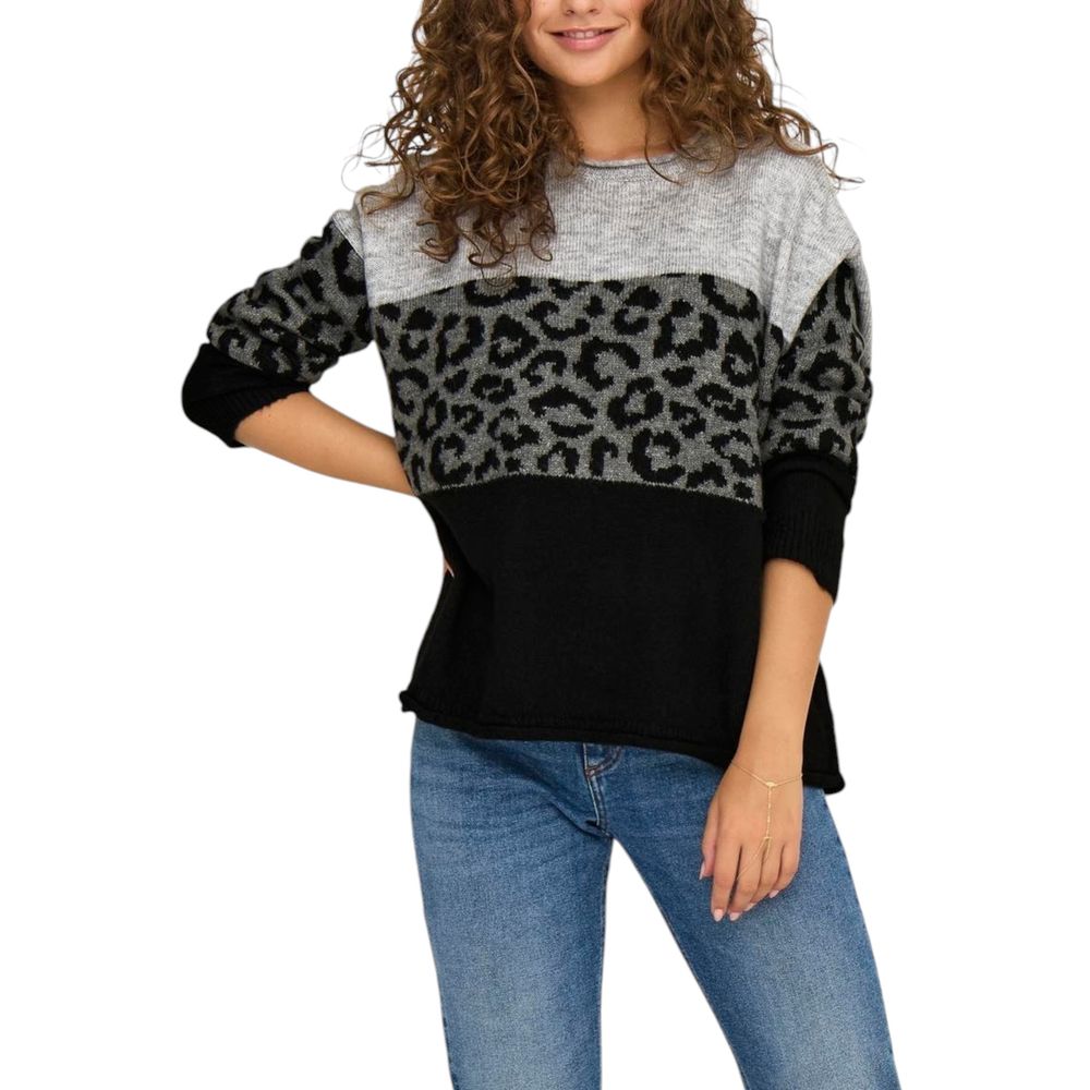 Only Graues Marabou-Sweatshirt