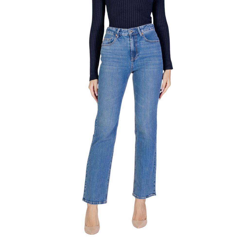 Vero Moda Hellblaue Mom Jeans aus Baumwolle