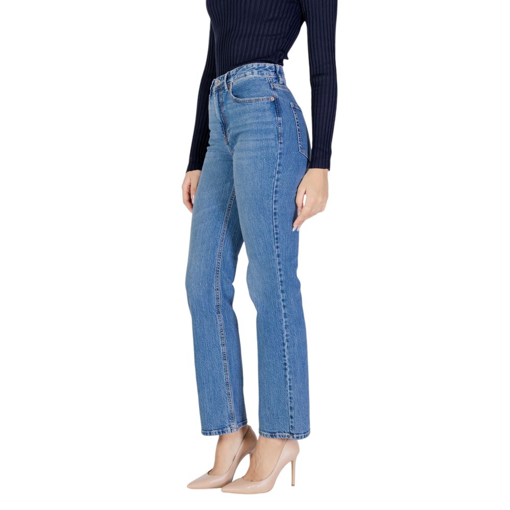 Vero Moda Hellblaue Mom Jeans aus Baumwolle