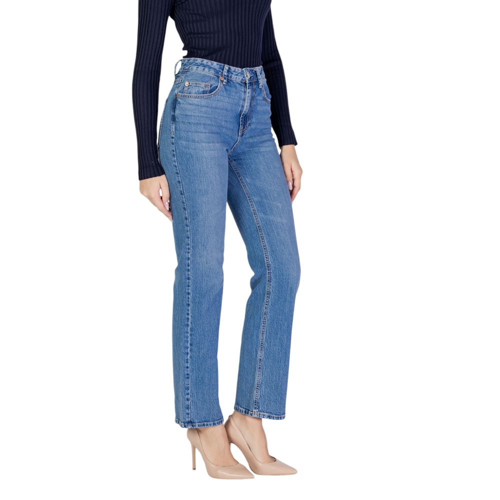 Vero Moda Hellblaue Mom Jeans aus Baumwolle