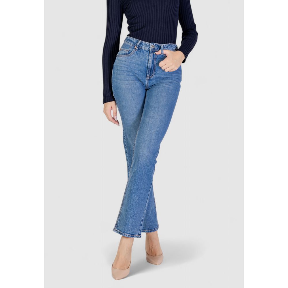 Vero Moda Hellblaue Mom Jeans aus Baumwolle