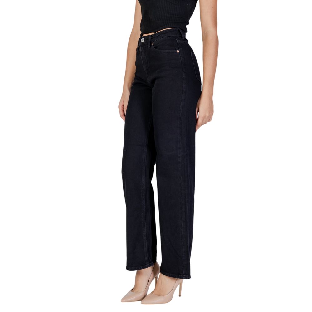 Vero Moda Schwarze Mom Jeans aus Baumwolle