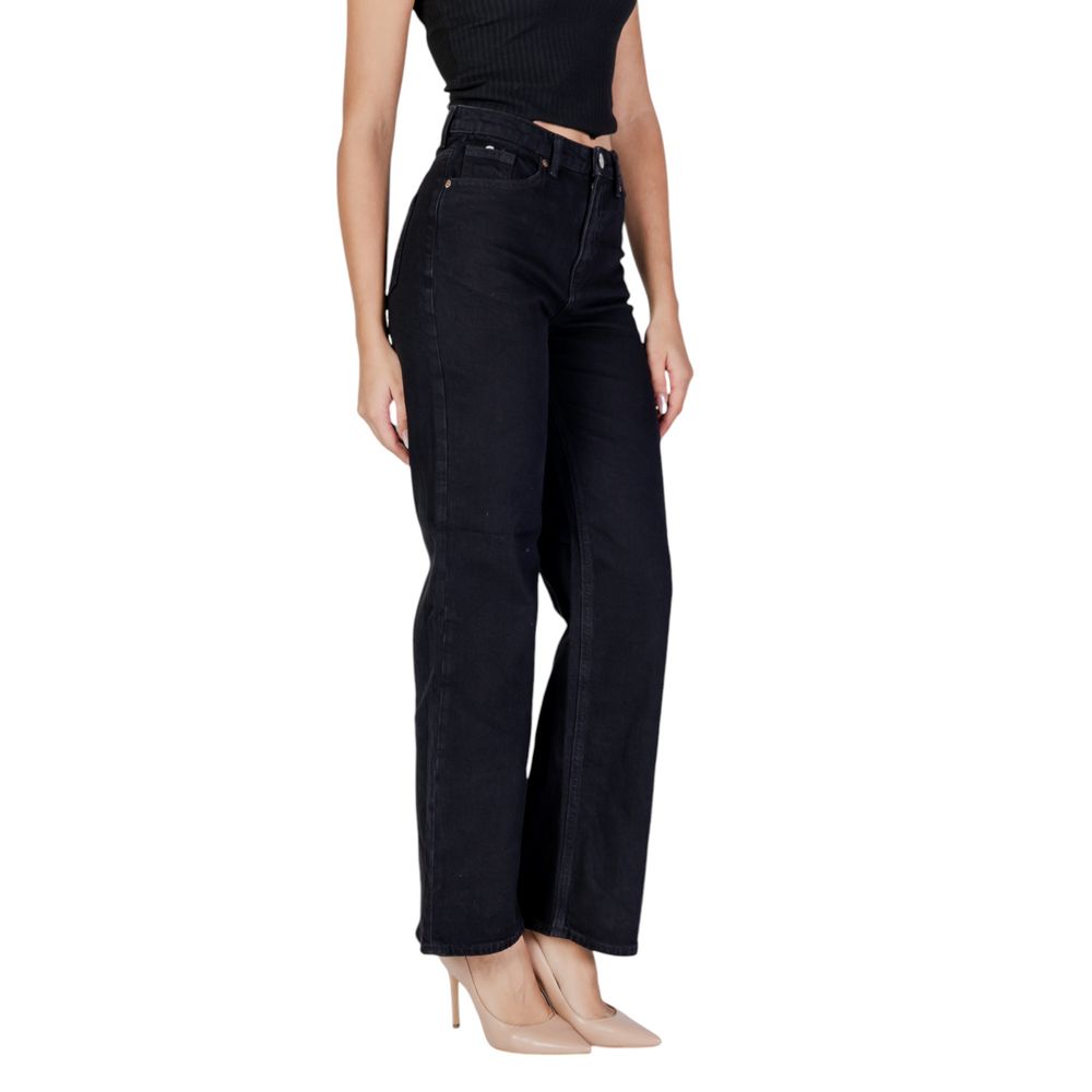 Vero Moda Schwarze Mom Jeans aus Baumwolle
