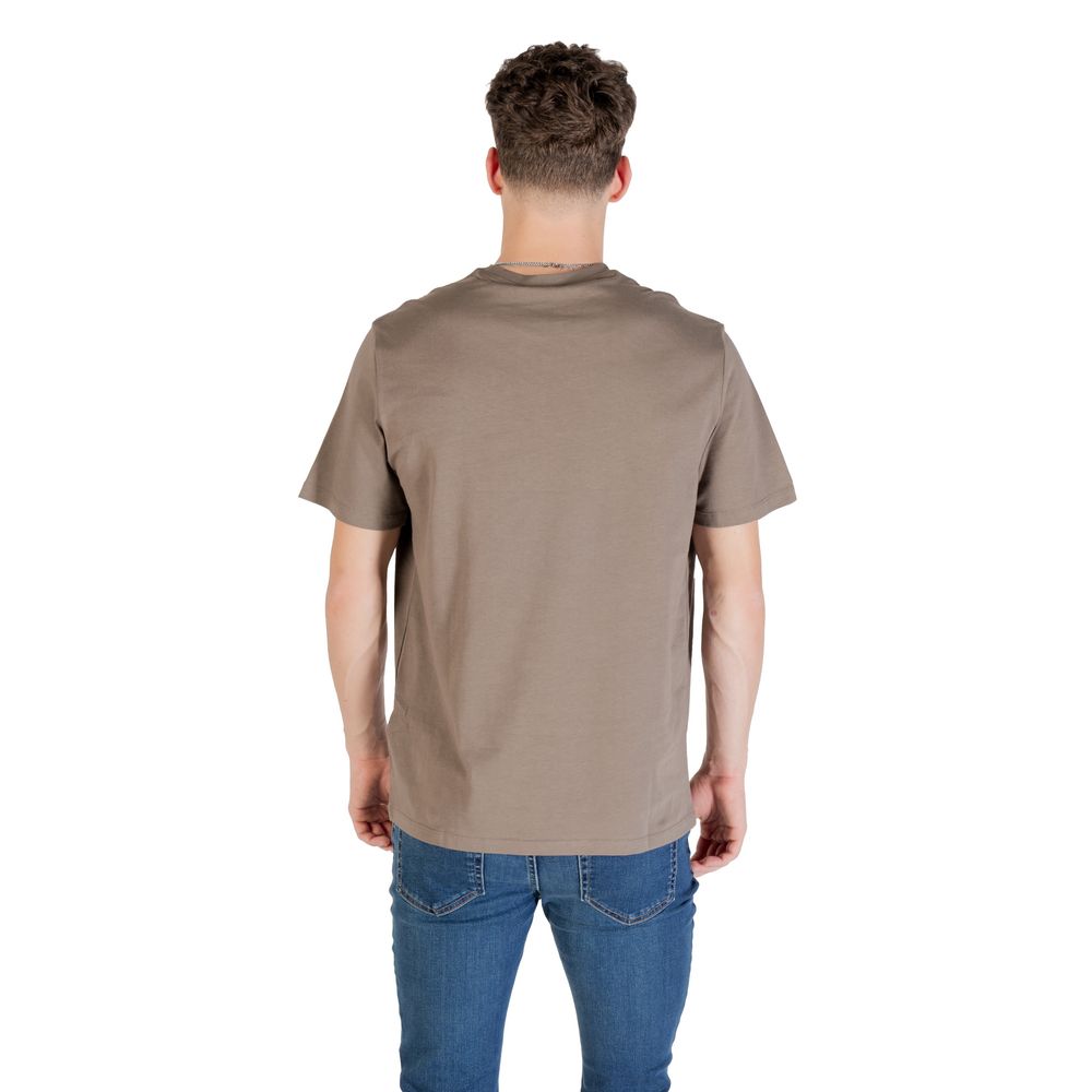 Calvin Klein Jeans Braunes Baumwoll-T-Shirt