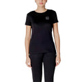 Armani Exchange Schwarzes Baumwoll-T-Shirt