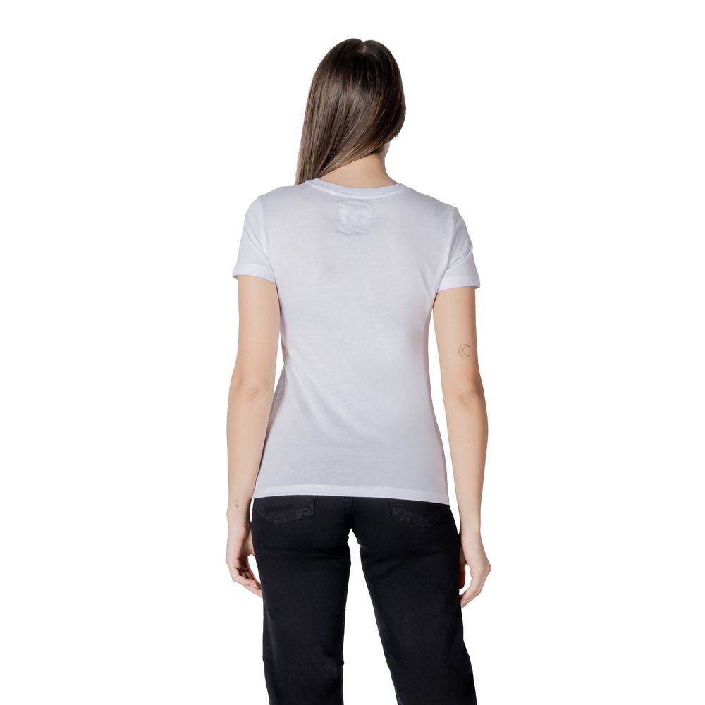 Armani Exchange Weißes Baumwoll-T-Shirt