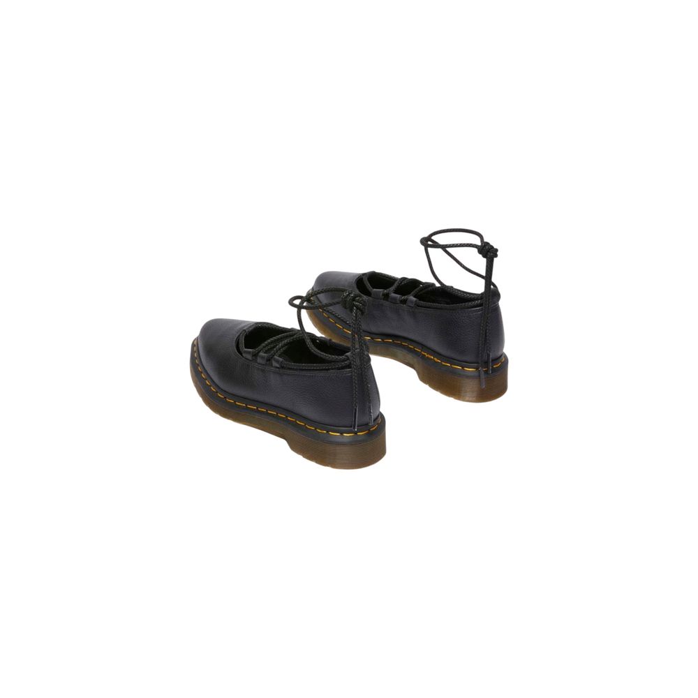 Dr. Martens Schwarze Leder Plateau-Pumps