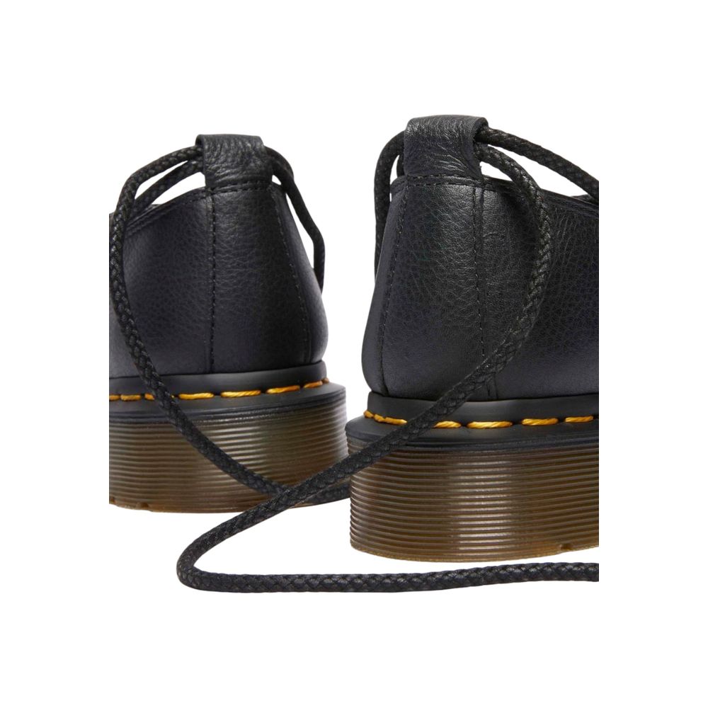 Dr. Martens Schwarze Leder Plateau-Pumps