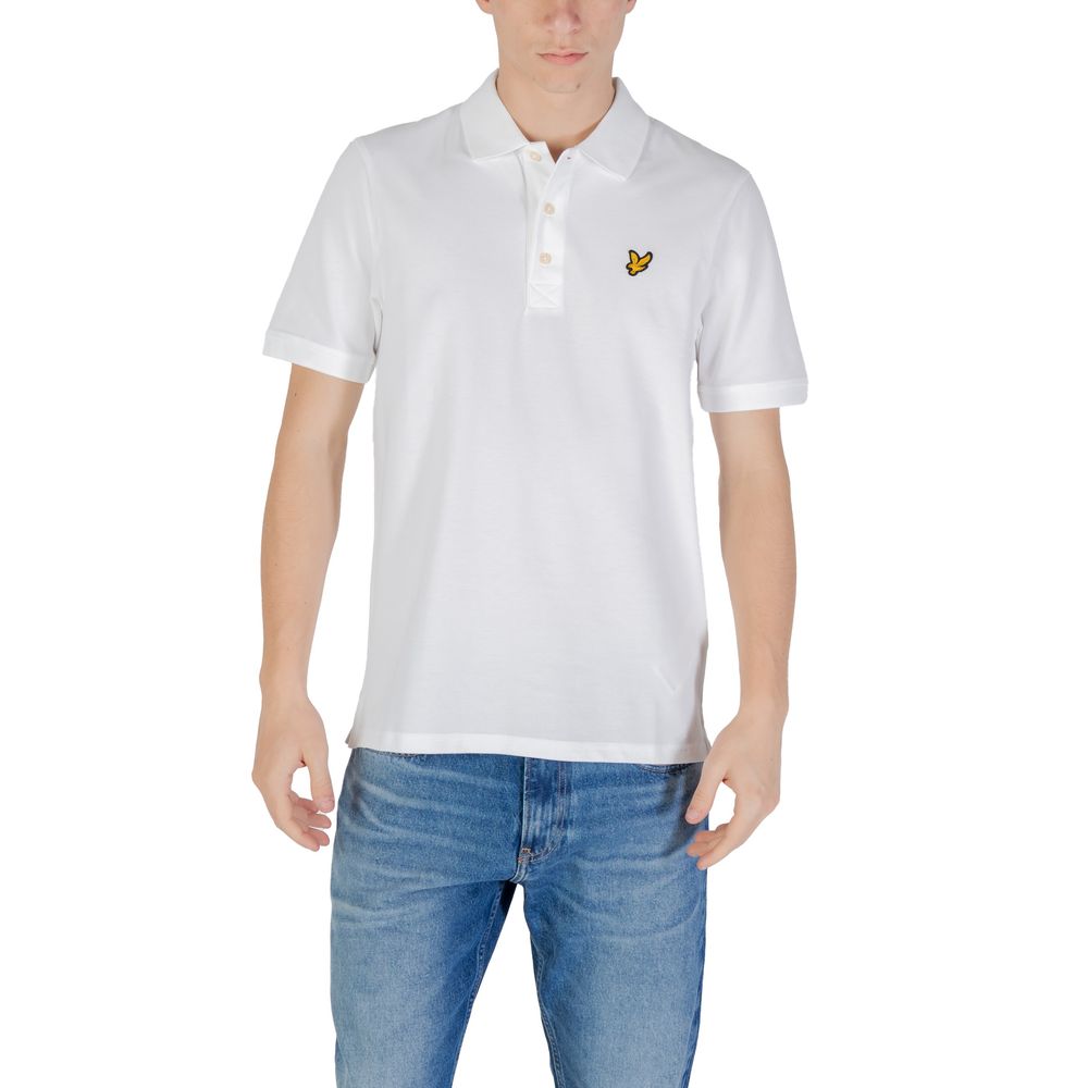 Lyle & Scott Weißes Poloshirt aus Baumwolle