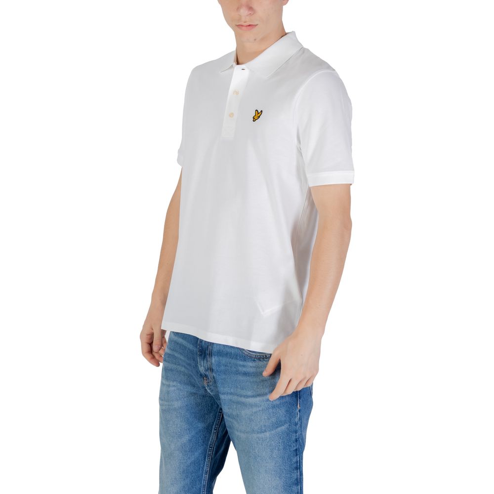 Lyle & Scott Weißes Poloshirt aus Baumwolle