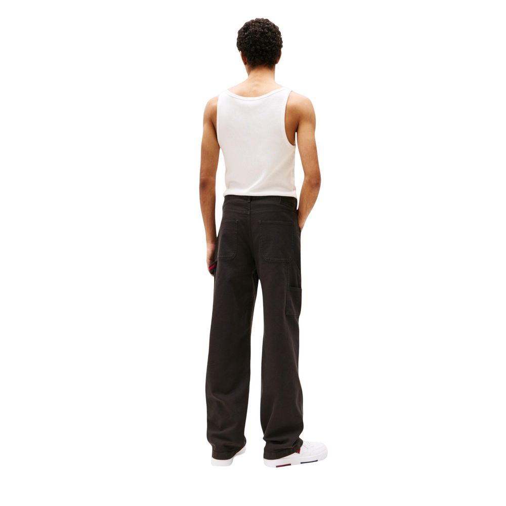 Tommy Hilfiger Jeans Schwarze lässige Hose aus Bio-Baumwolle
