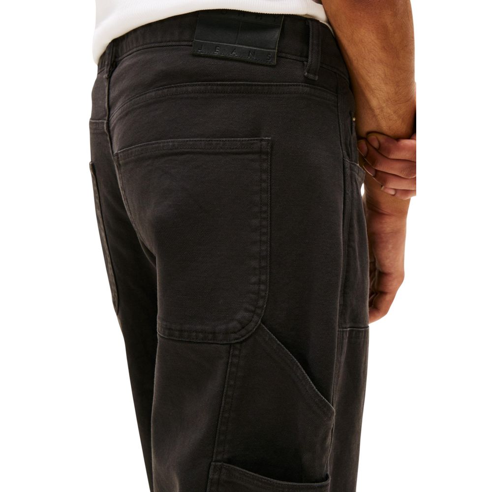 Tommy Hilfiger Jeans Schwarze lässige Hose aus Bio-Baumwolle