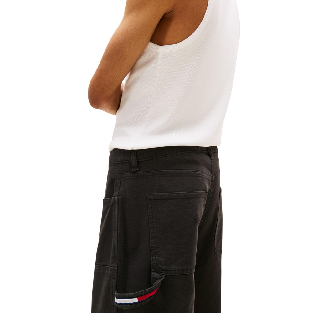 Tommy Hilfiger Jeans Schwarze lässige Hose aus Bio-Baumwolle