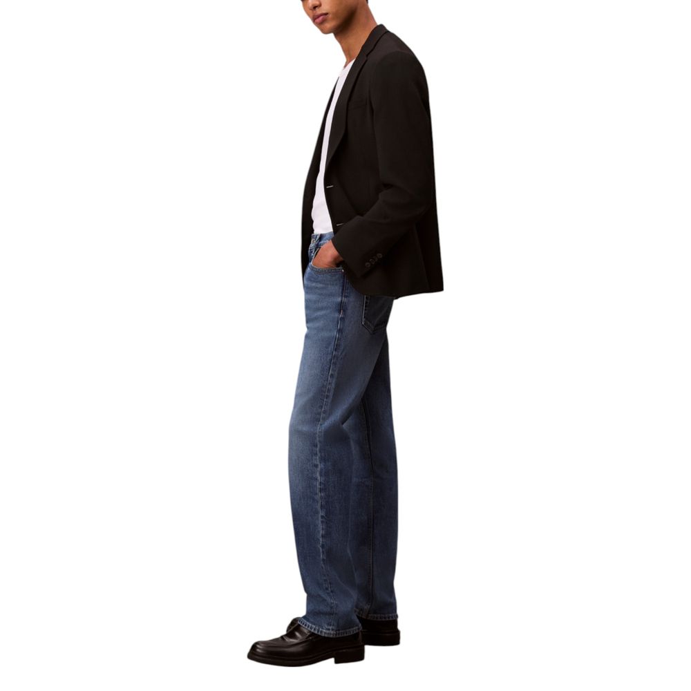 Calvin Klein Jeans Blaue Baumwolljeans im Relaxed Fit