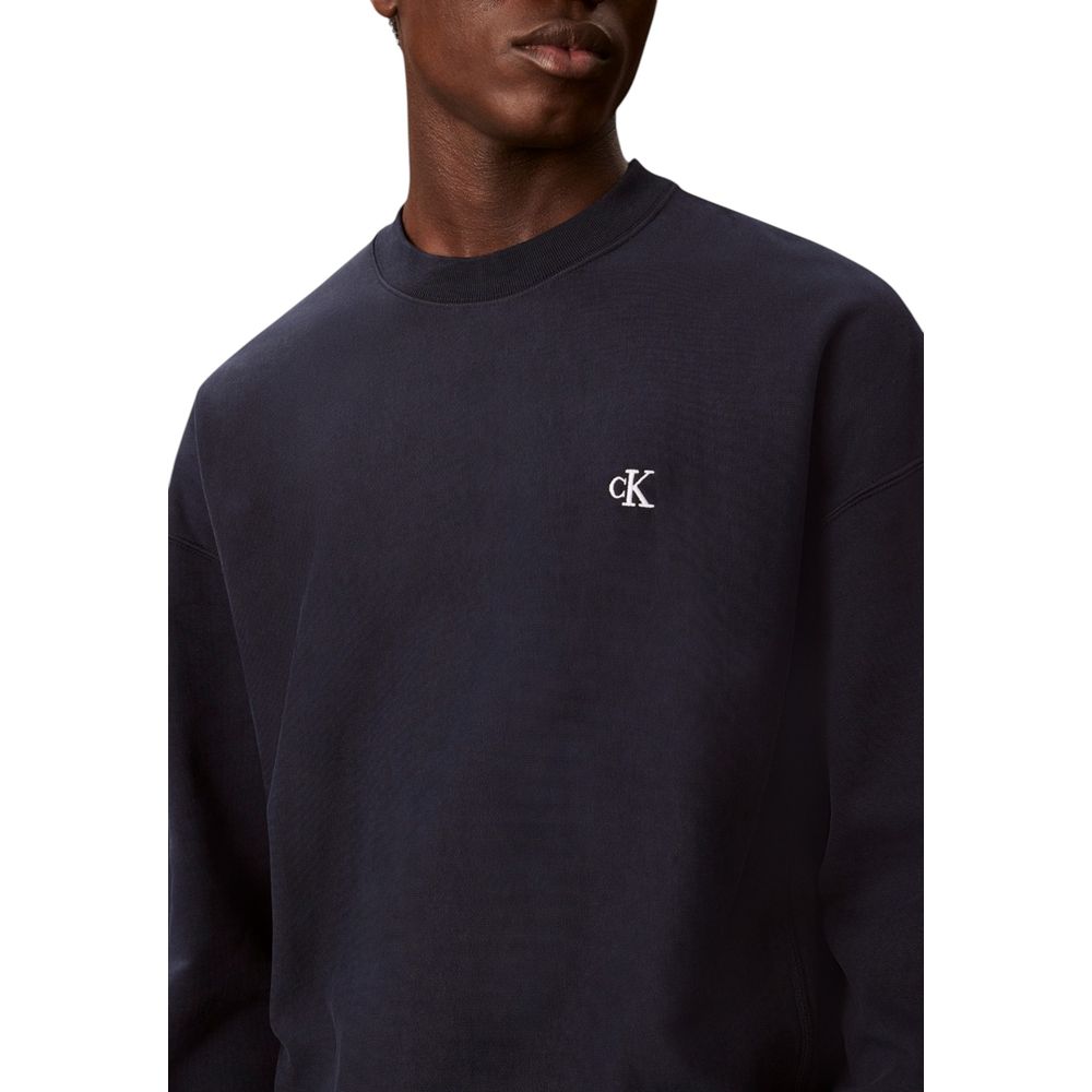 Calvin Klein Jeans Blauer Baumwoll-Sweatshirt