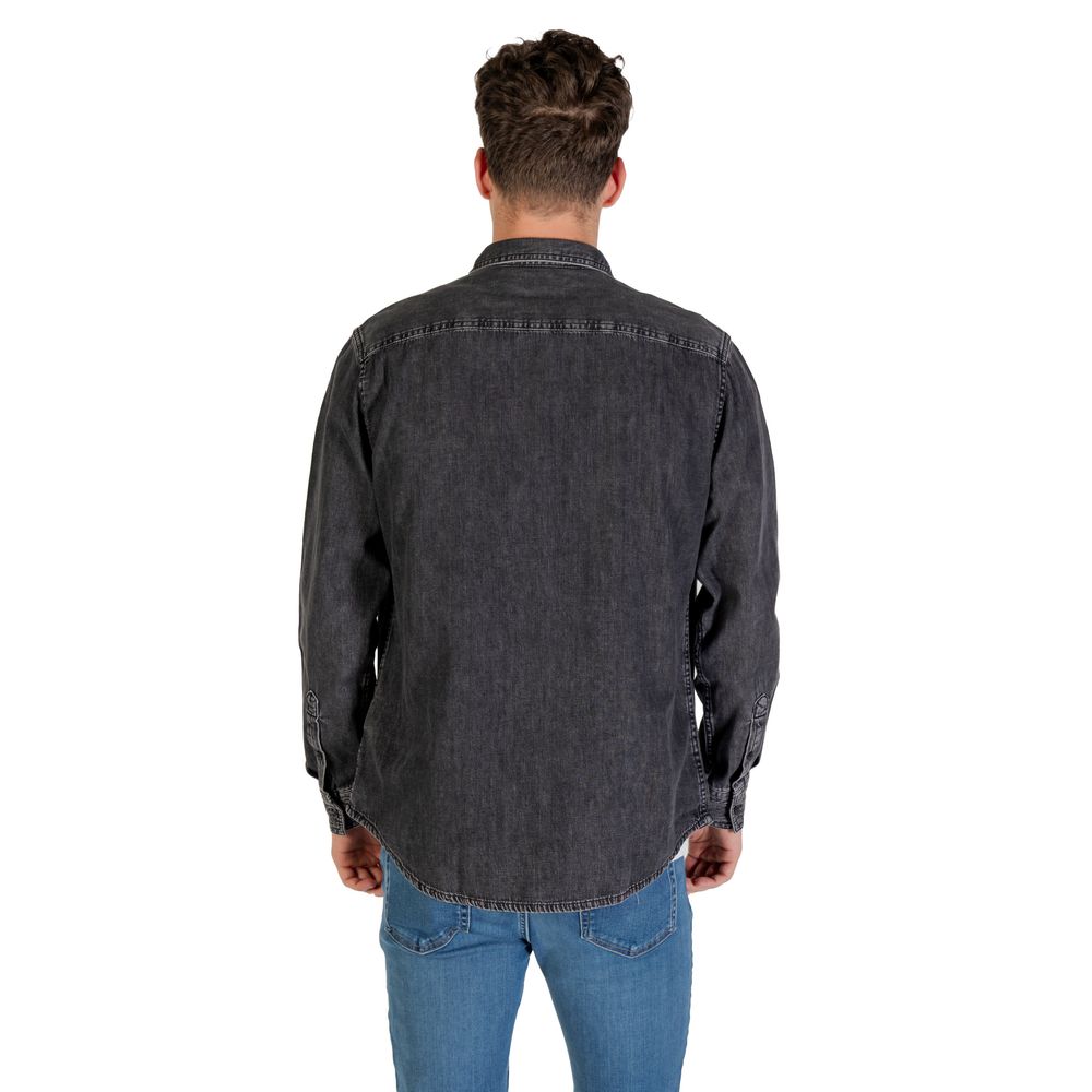 Calvin Klein Jeans Schwarzes Denim-Hemd
