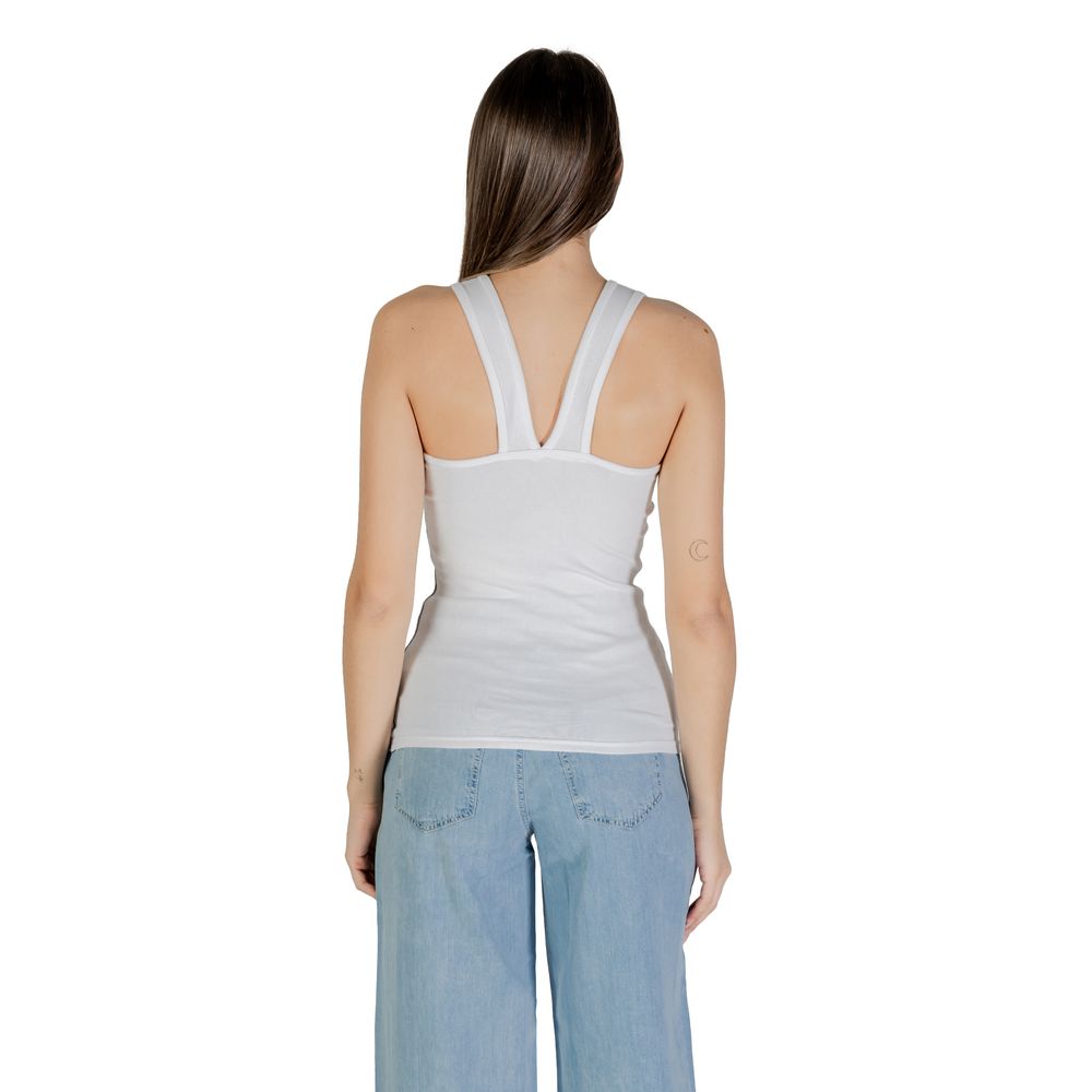 Calvin Klein Jeans Weißes Baumwoll-Top