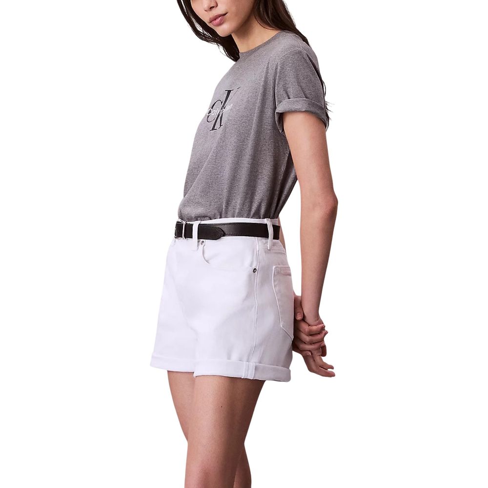 Calvin Klein Jeans Graues Baumwoll-T-Shirt