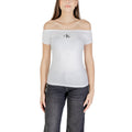 Calvin Klein Jeans Weißes Baumwoll-T-Shirt