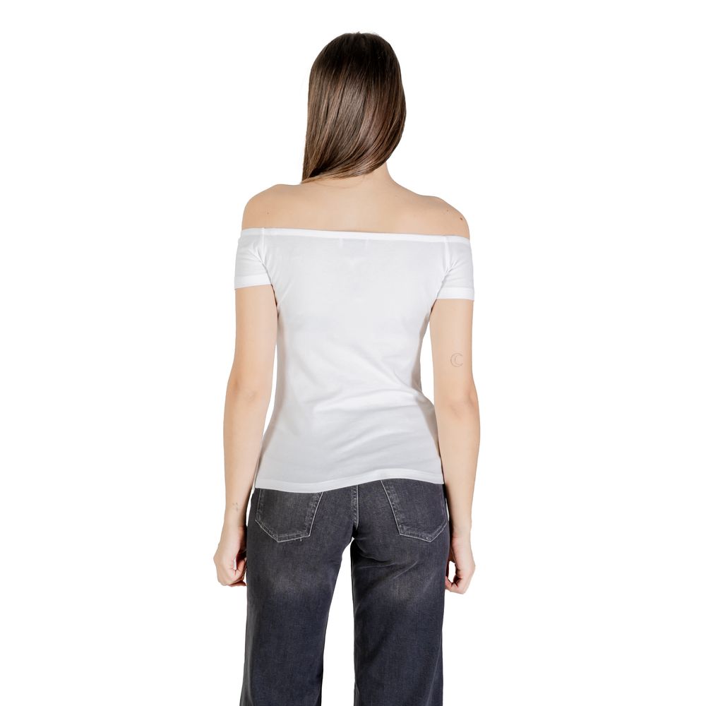 Calvin Klein Jeans Weißes Baumwoll-T-Shirt