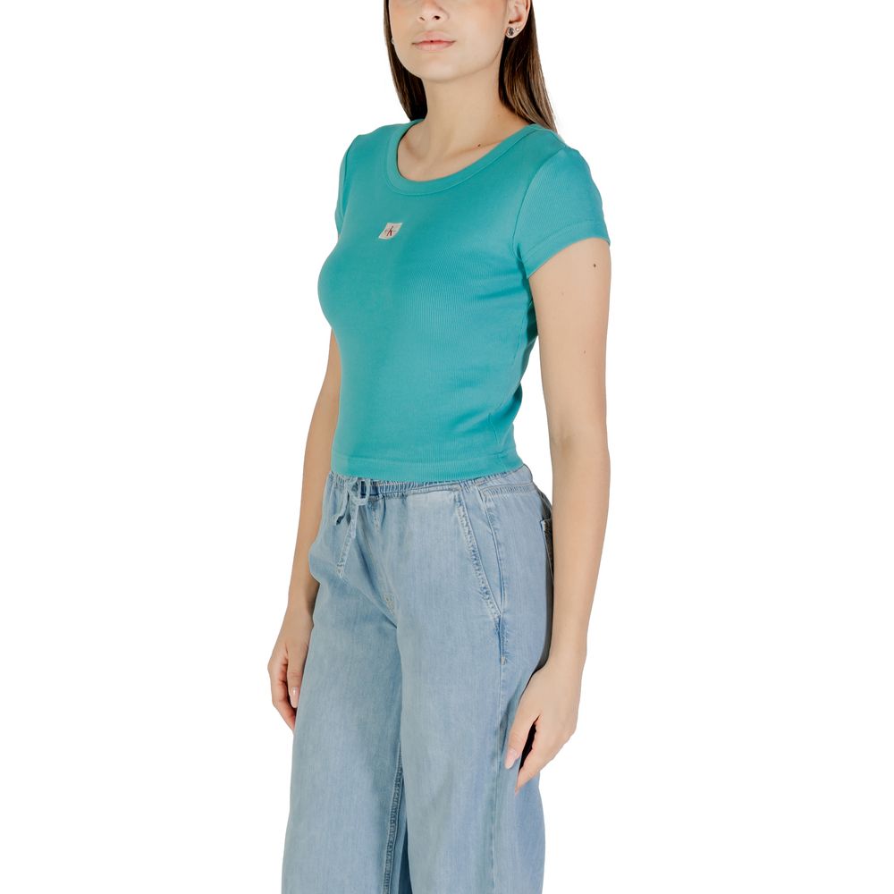 Calvin Klein Jeans Blaues Baumwoll-T-Shirt