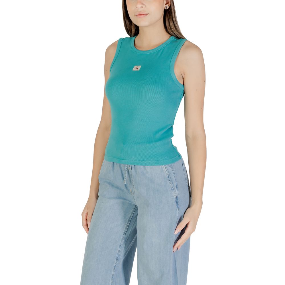 Calvin Klein Jeans Blaues Baumwoll-Top