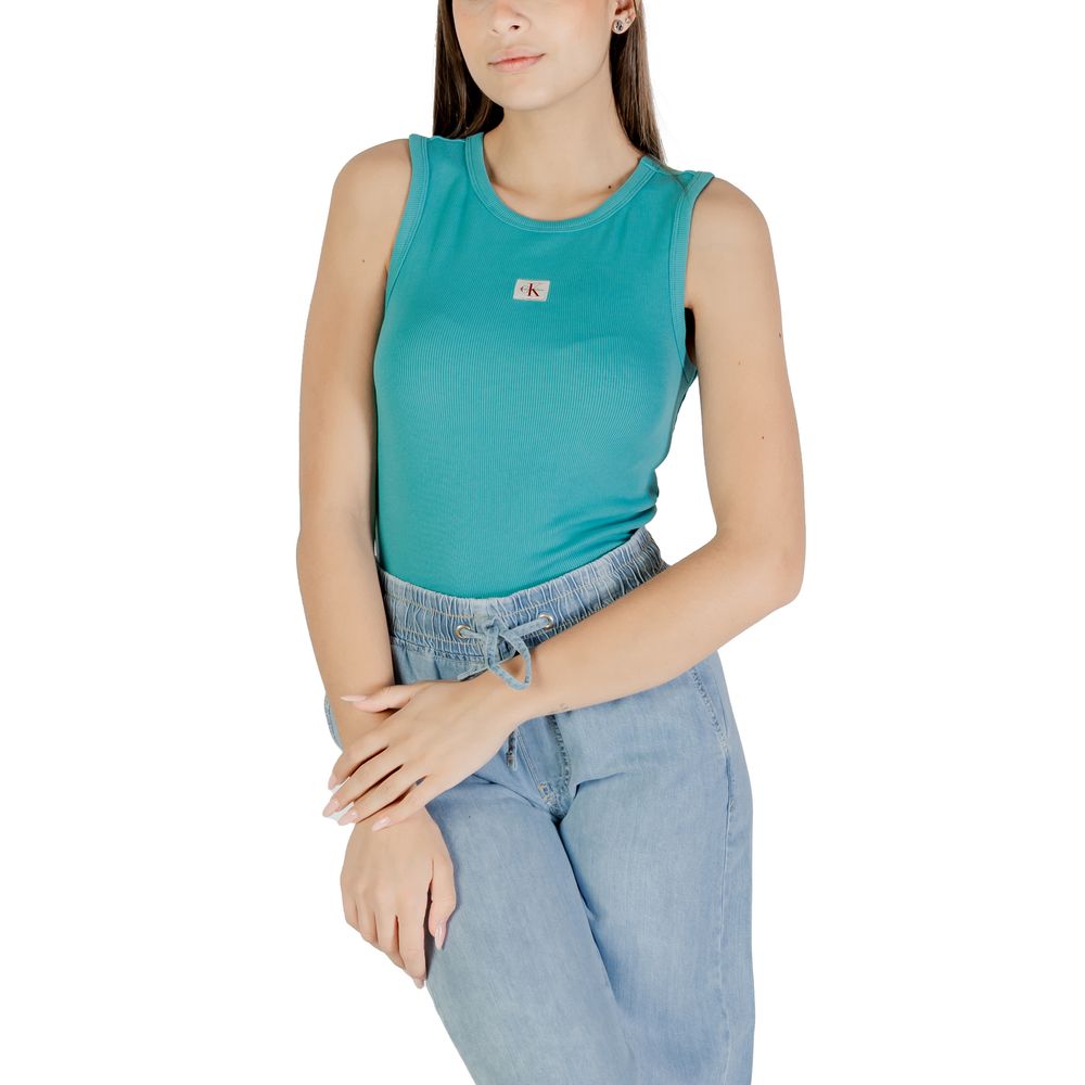 Calvin Klein Jeans Blaues Baumwoll-Top
