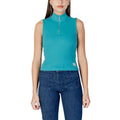 Calvin Klein Jeans Türkisfarbenes Baumwoll-Top