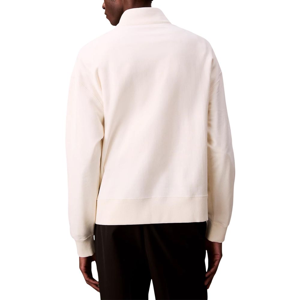 Calvin Klein Jeans Weißes Baumwoll-Sweatshirt