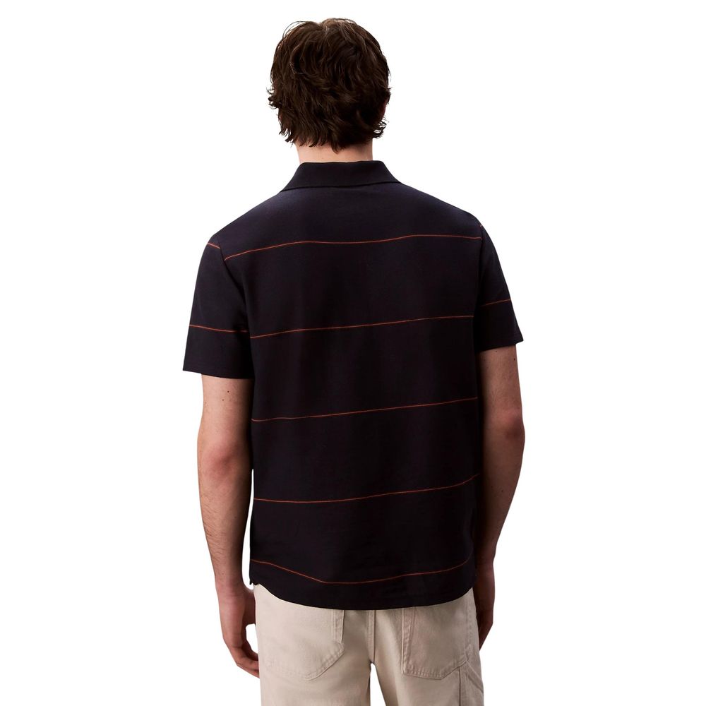 Calvin Klein Jeans Blaues Baumwoll-Polohemd