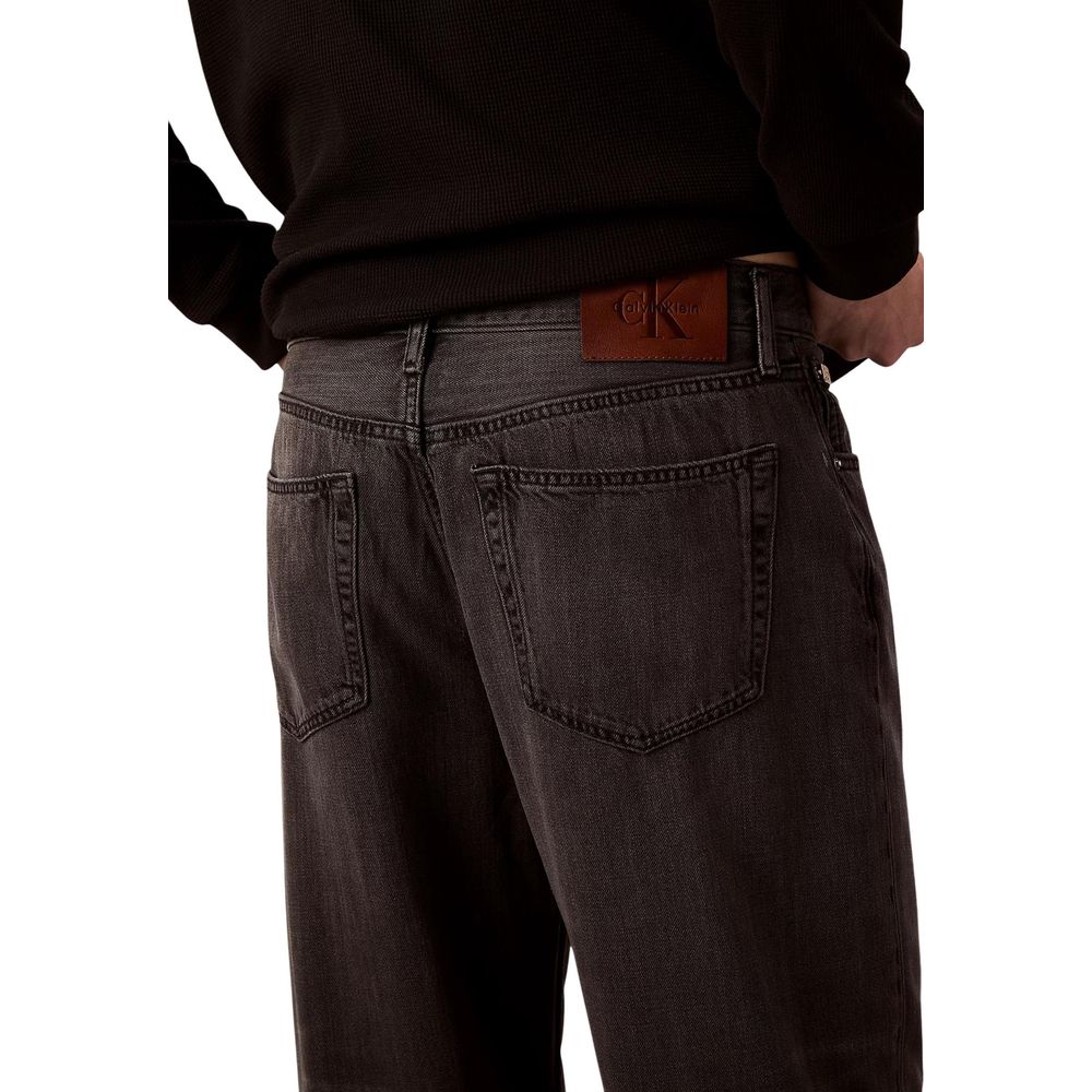 Calvin Klein Jeans Schwarze Lyocell Jeans im Relaxed Fit