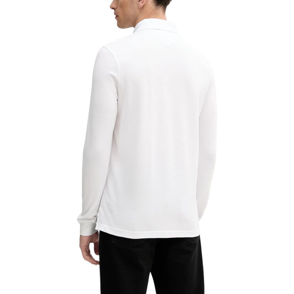 Tommy Hilfiger Weißes Bio-Baumwoll-Langarm-T-Shirt