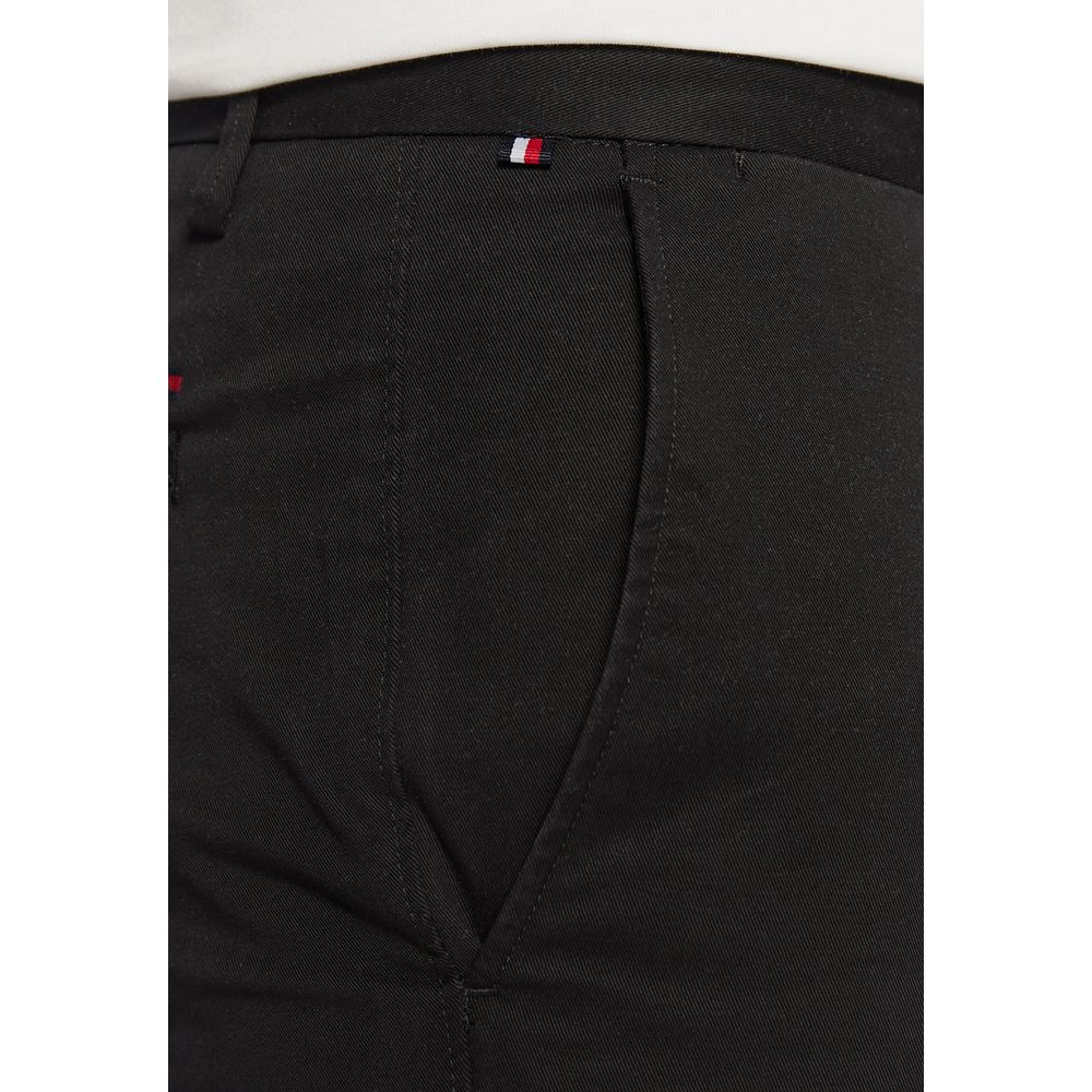 Tommy Hilfiger Schwarze Skinny-Hose aus recycelter Baumwolle