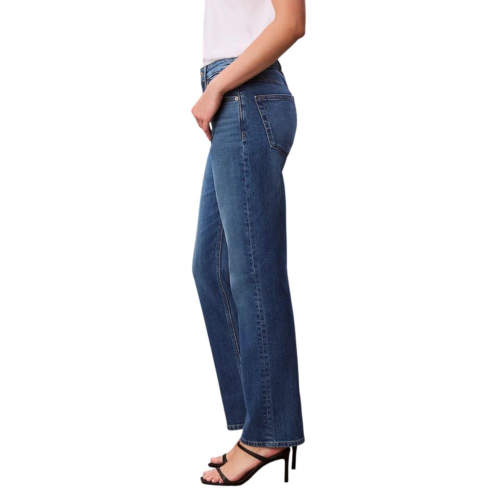 Calvin Klein Jeans Blaue Baumwoll-Mom-Jeans