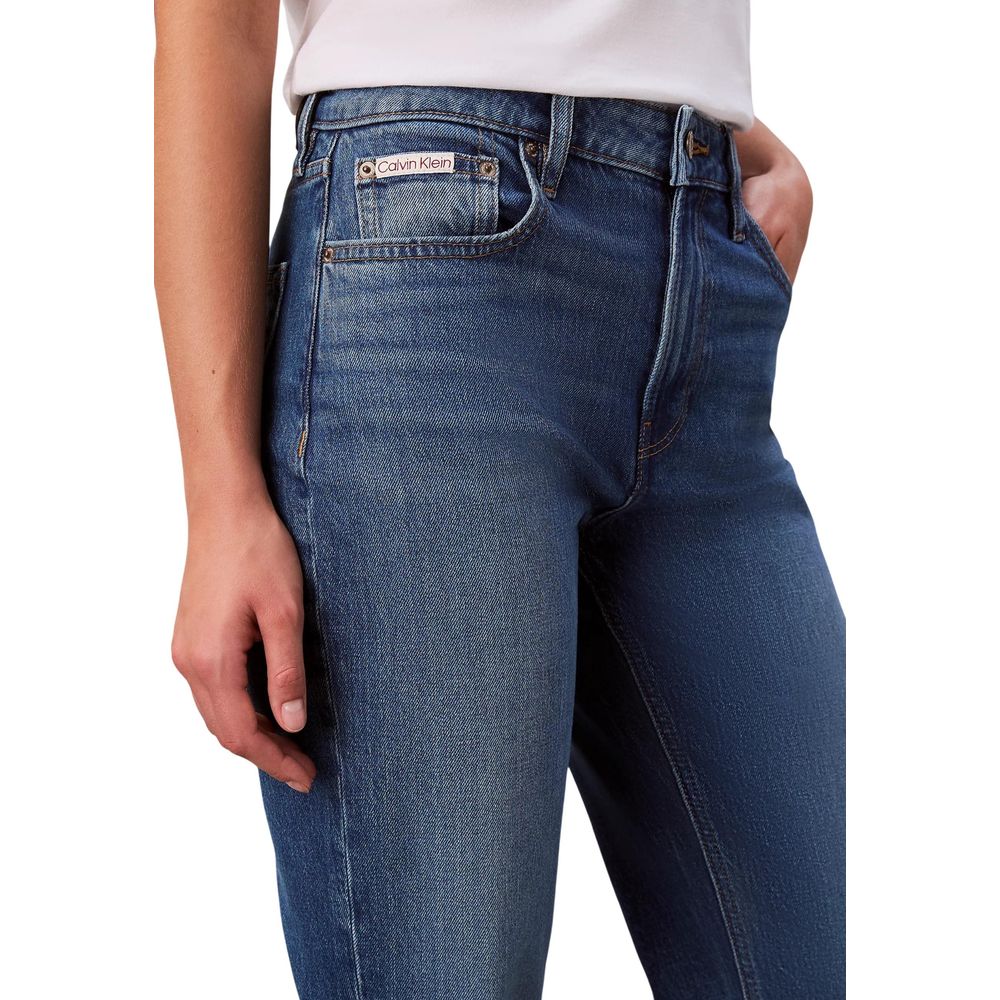 Calvin Klein Jeans Blaue Baumwoll-Mom-Jeans