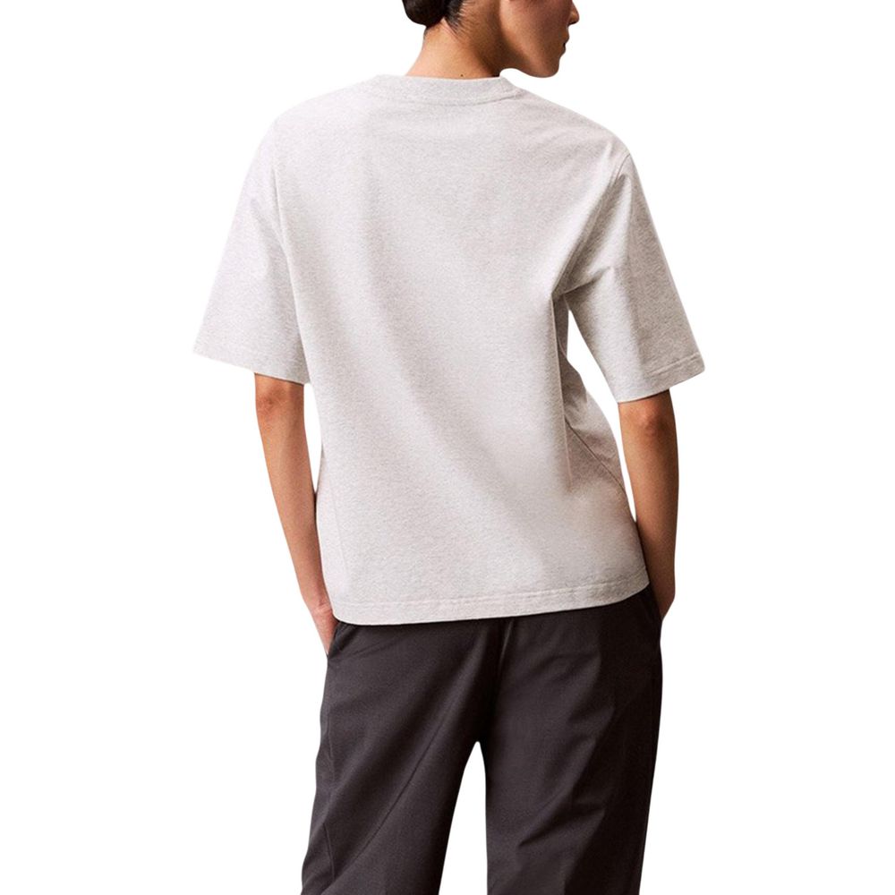 Calvin Klein Jeans Graues Baumwoll-T-Shirt