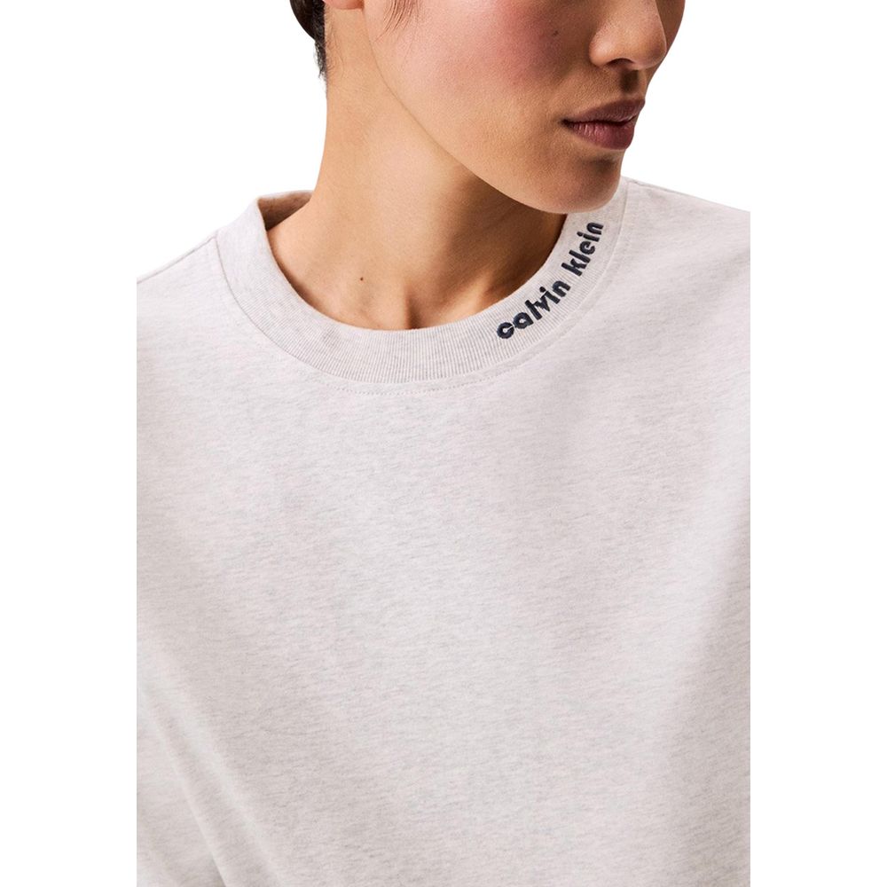 Calvin Klein Jeans Graues Baumwoll-T-Shirt