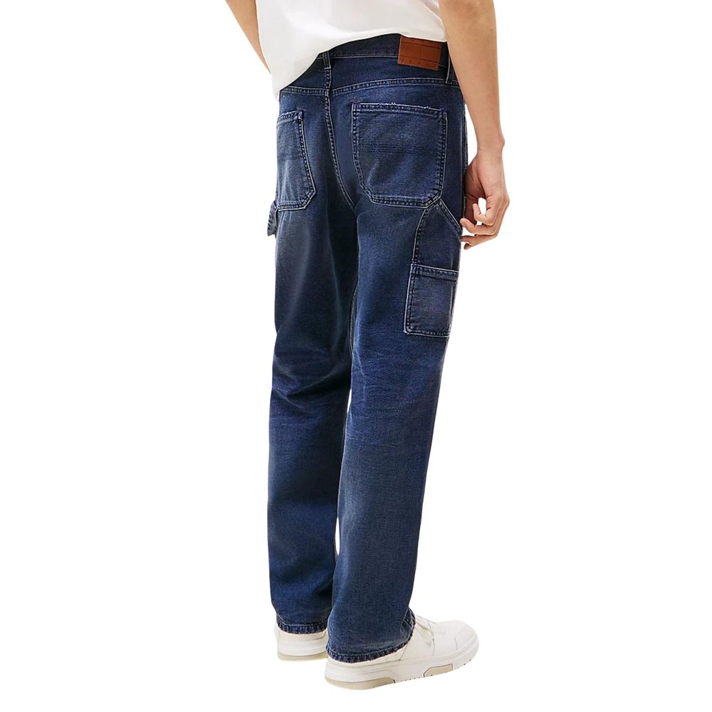 Tommy Hilfiger Jeans Blaue Jeans aus recycelter Baumwolle im Relaxed Fit