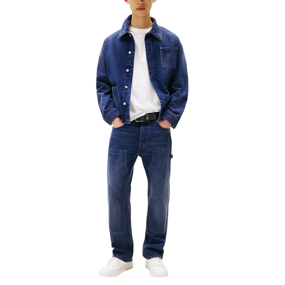 Tommy Hilfiger Jeans Blaue Jeans aus recycelter Baumwolle im Relaxed Fit