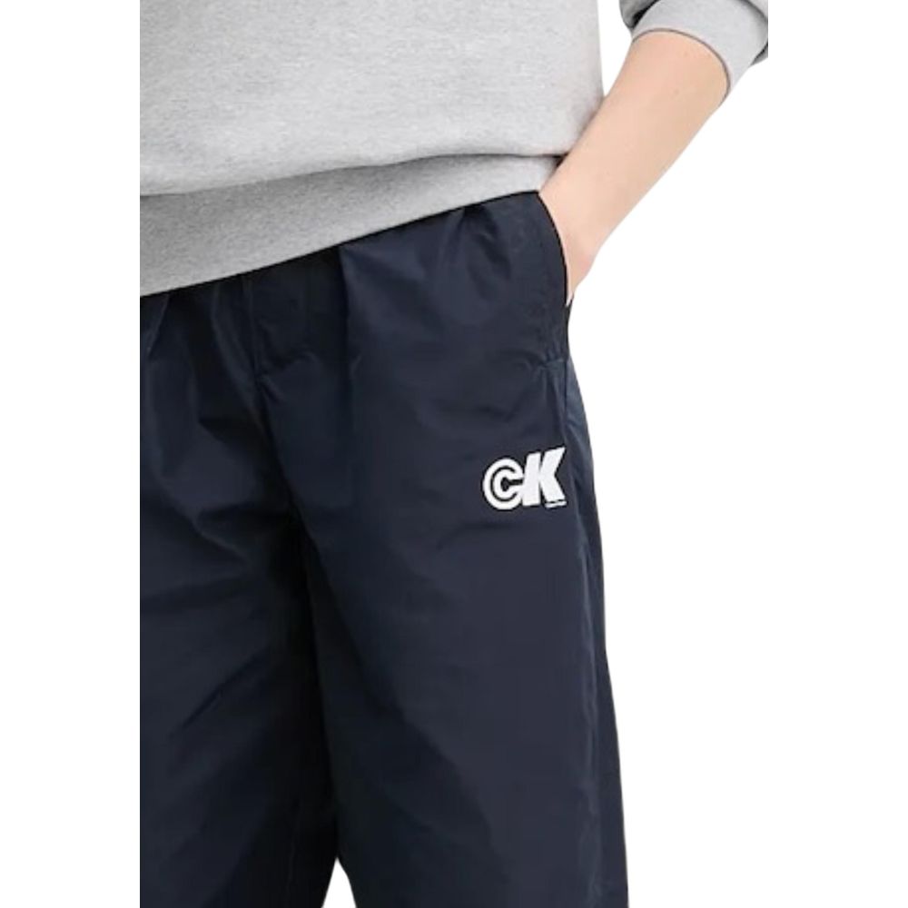 Calvin Klein Jeans Blaue Jogginghose aus recyceltem Polyester (Trainingshose)